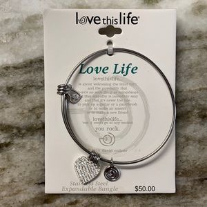 LOVE LIFE Heart Bangle